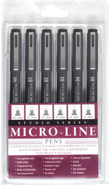 Studio Series Micro-Line Pen Set (Set of 6)