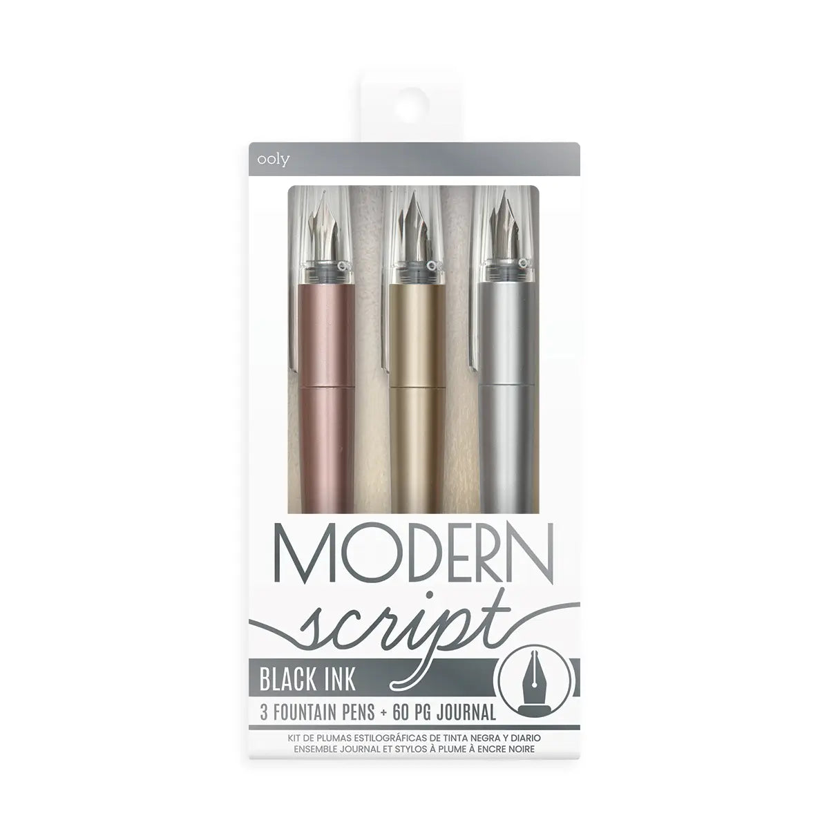 Modern Script Fountain Pen and Journal