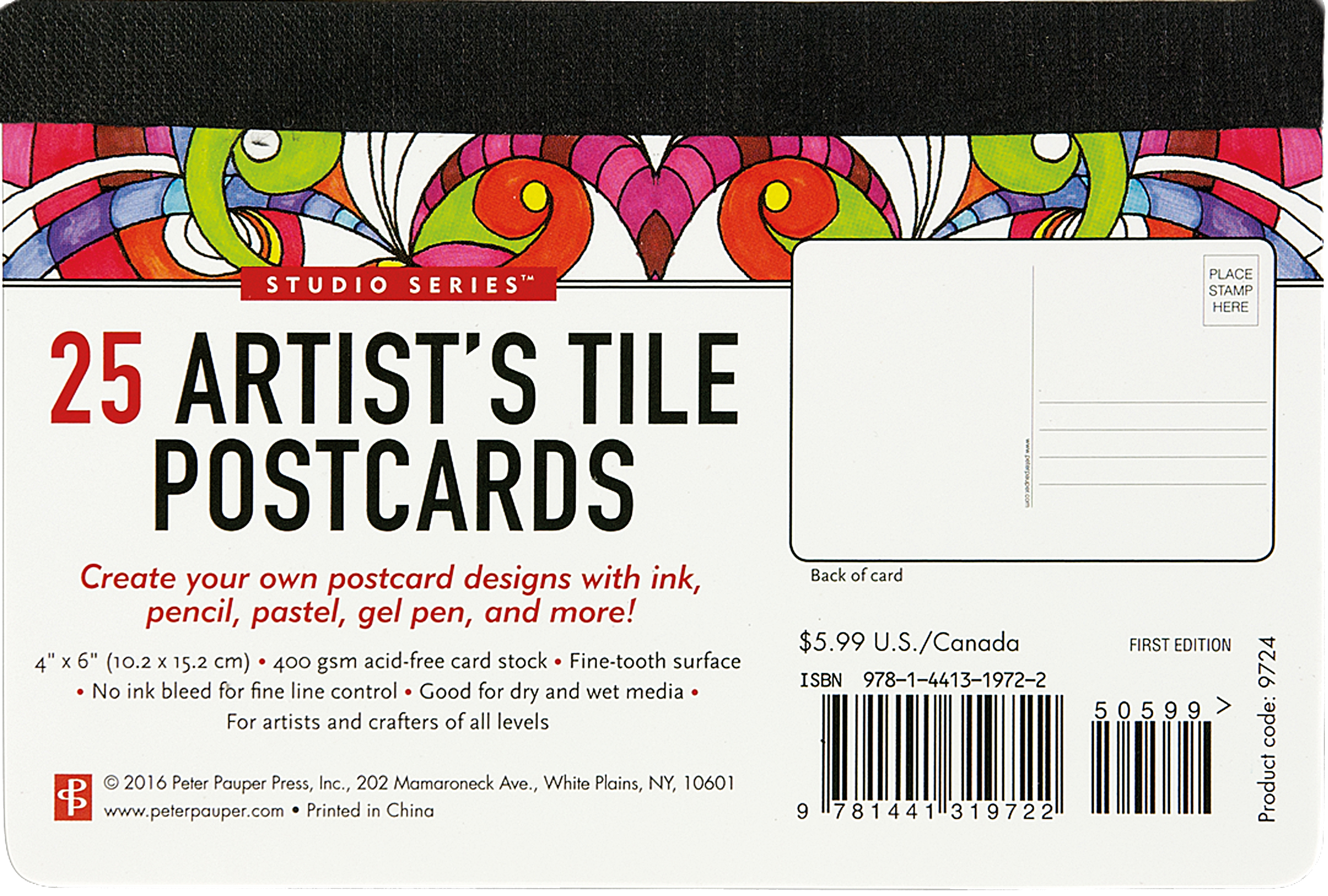 Studio Series Artist's Tiles Postcards