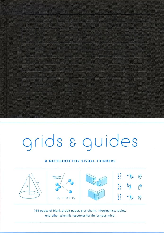 Grids & Guides (Black): A Notebook for Visual Thinkers