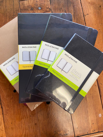 Moleskine Classic Collection, 5 x 8.25 Black Squared